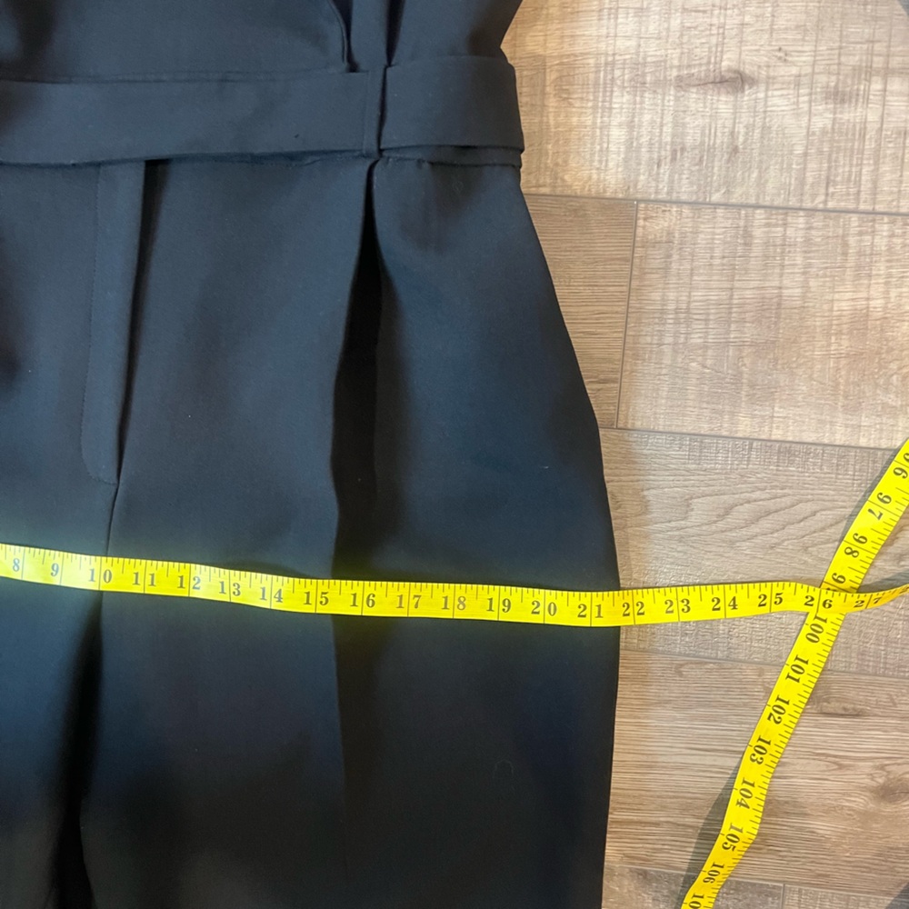Karen Millen Tailored Black Belted Jumpsuit | Blazer Style | Elegant Workwear - Picture 9 of 10